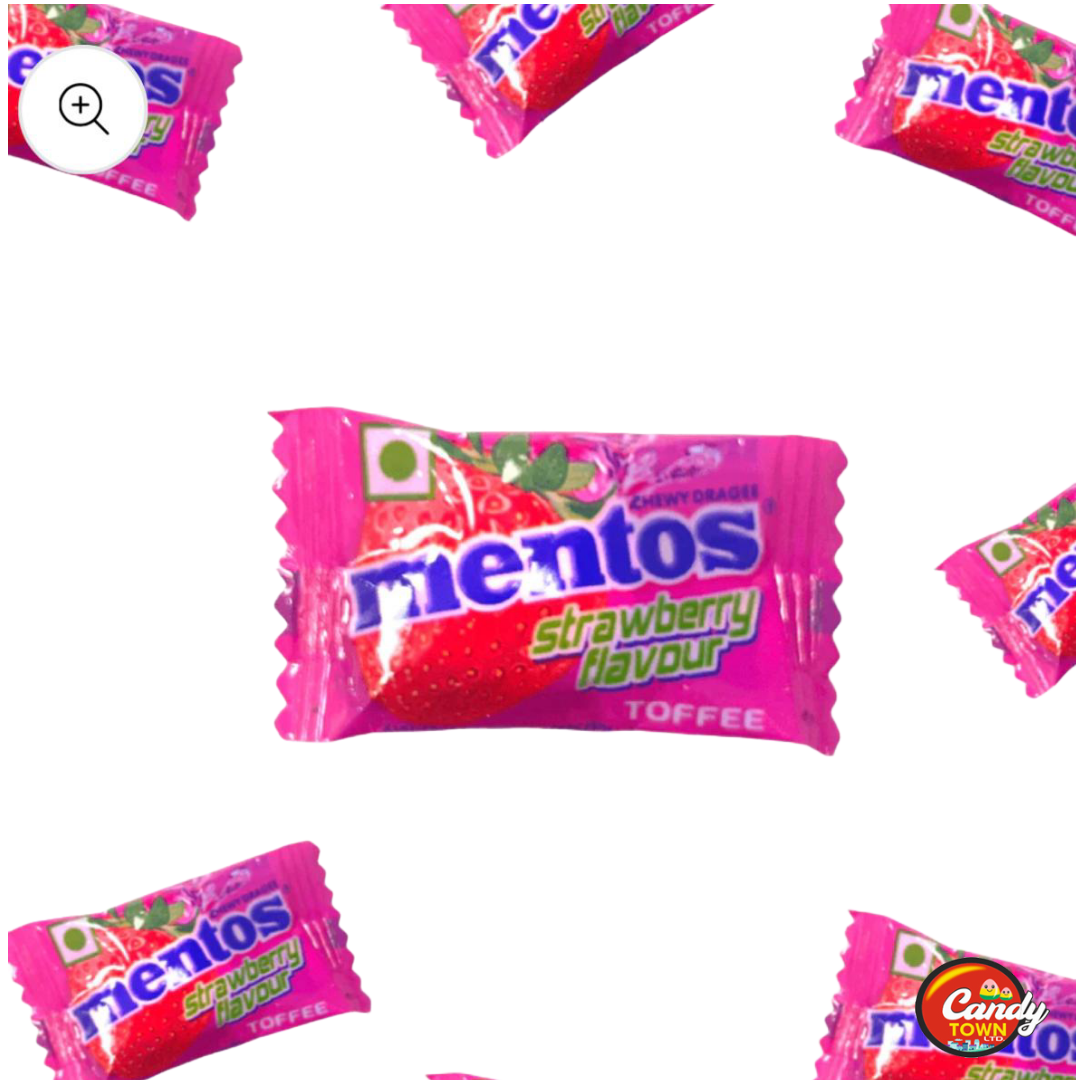 Mentos straberry flavour pack of 10pc