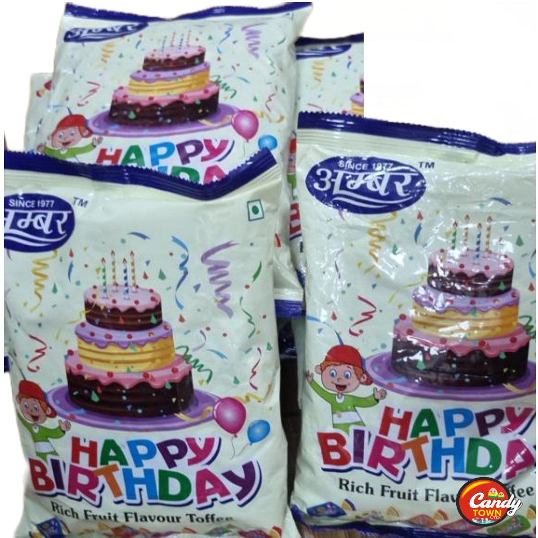 Amber happy birthday candy pack of 10